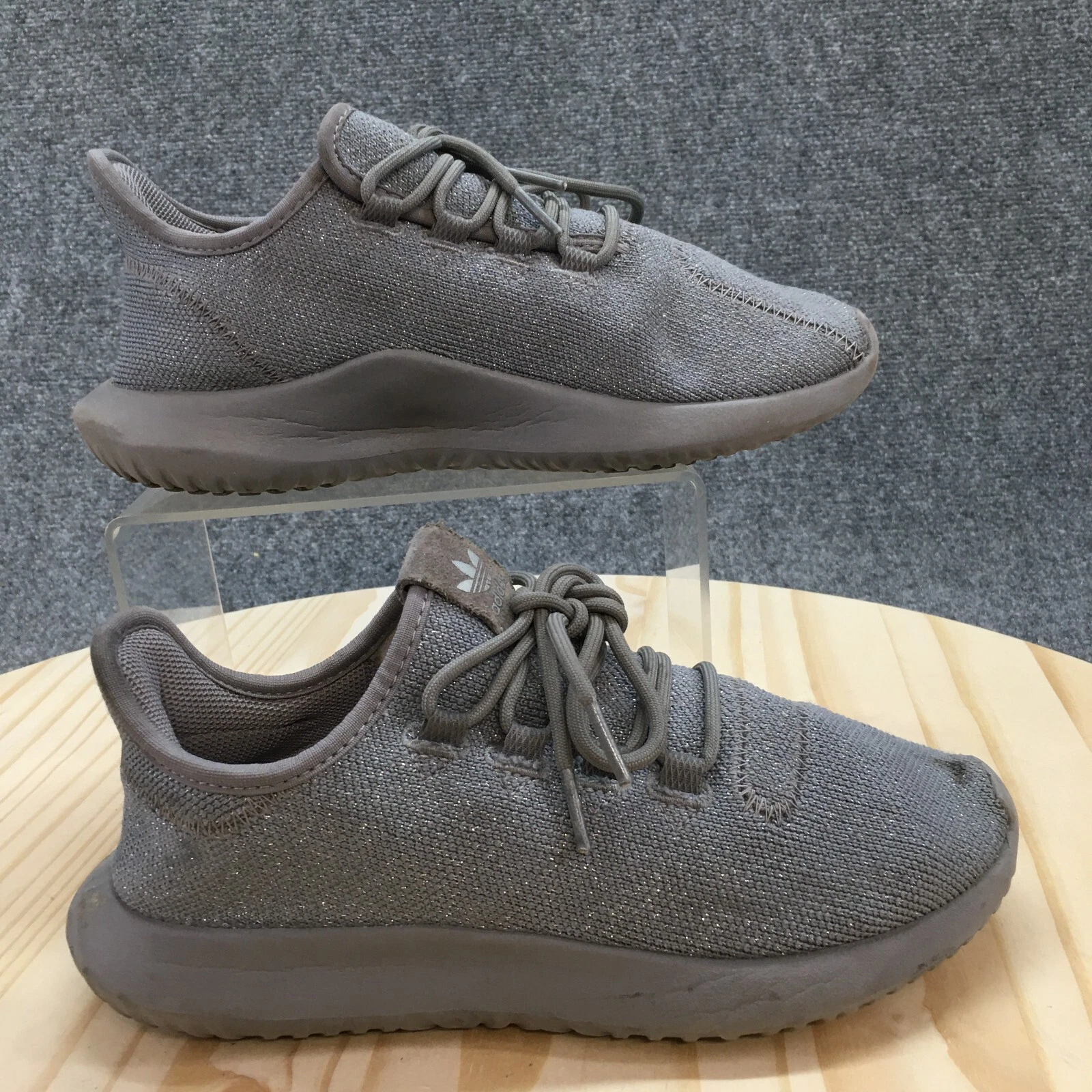 Scarpe Adidas Giovani 4 5 Ragazzi Tubulare Ombra Atletica Sneakers Basse AC842 Grigie