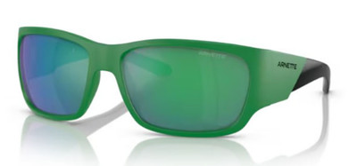Arnette Sonnenbrille Mann Frau 4324 61 2878F2 Grün Matt / Grün Spiegel