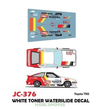 Calcomanías tobogán acuático tóner blanco JC-9376 TOYOTA TRD 1:64 Hot Wheels