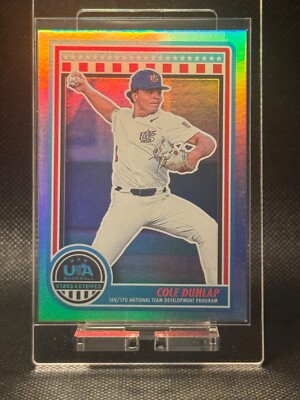 2025 Panini Stars & Stripes Baseball - Cole Dunlap NTDP Prospect #195