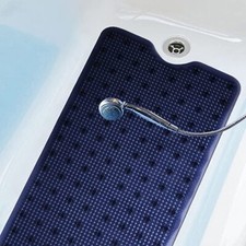 Non-slip Bathtub Mat Extra Long 40"x16" for Smooth Non-Textured Tubs Only 