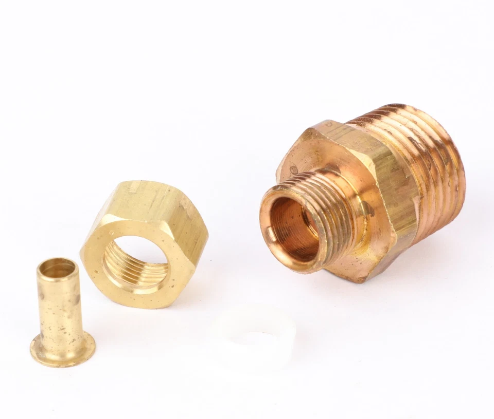 Brass Fairview 468-6D Tube Fitting, 3/8" Poly Tube OD x 1/2" Male NPT, 4686D - Image 4 of 4
