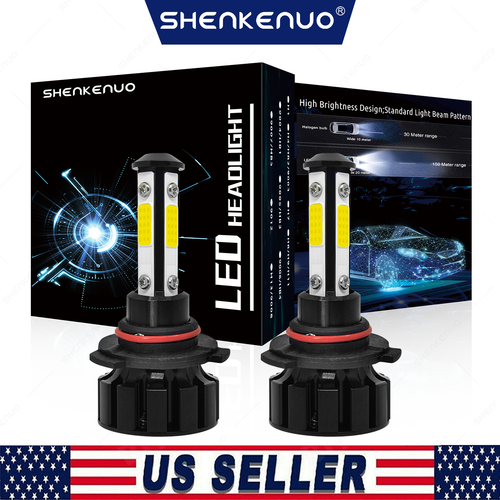 Kit De Bombillas LED 9012 Para Dodge Challenger 2015-2019 – Luz Blanca 6000K, Altas Y Bajas