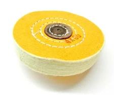 Jewelers Buff Wheel Yellow Treated Buff 4" 60Ply Buffing Polishing Jewelry ...