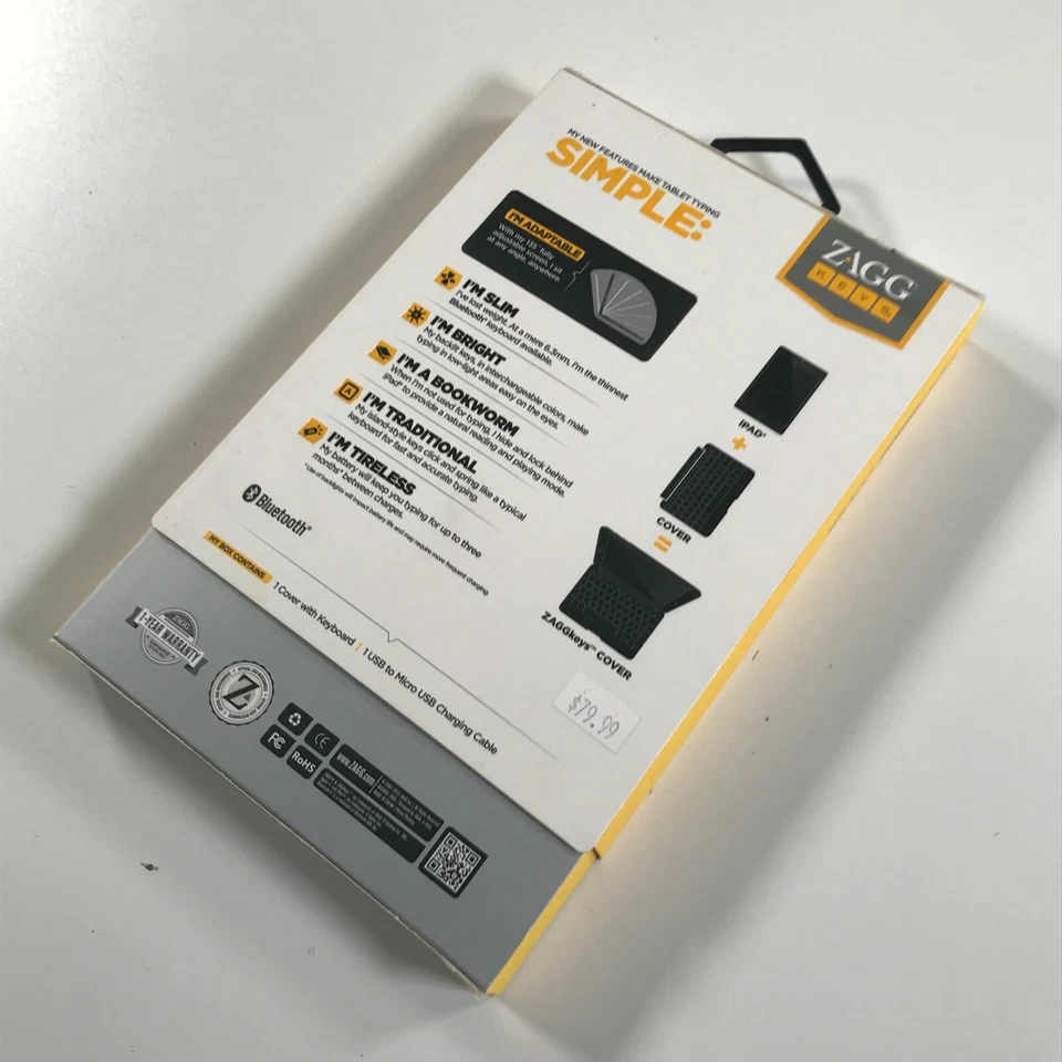 ZAGGkeys Quick Snap Magnetic Keyboard Cover for Apple iPad Mini 1 and 2 - Image 4 of 4