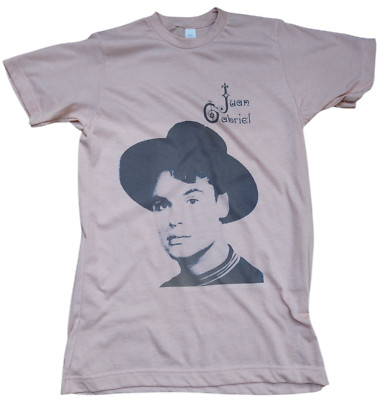 Mens Juan Gabriel singer Cantante T-shirt color Vintage Peach gift Soft Style