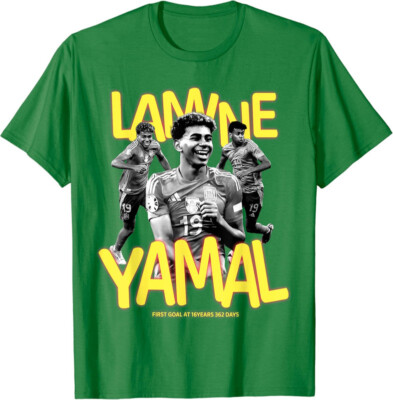 Lamine Yamal - First goal at 16 Years 362 Days Old Unisex T-Shirt