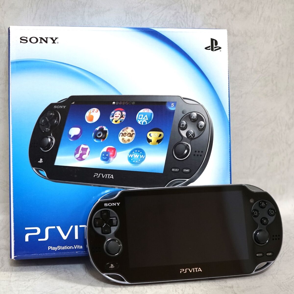 PS Vita PCH-1000 PCH-1100 Crystal Black 3G/Wi-Fi Model Console w/ Original  Box