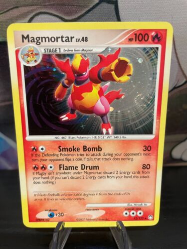2007 Pokemon Mysterious Treasure Magmortar Holo #12/123 LP/Lightly Played - Picture 1 of 2