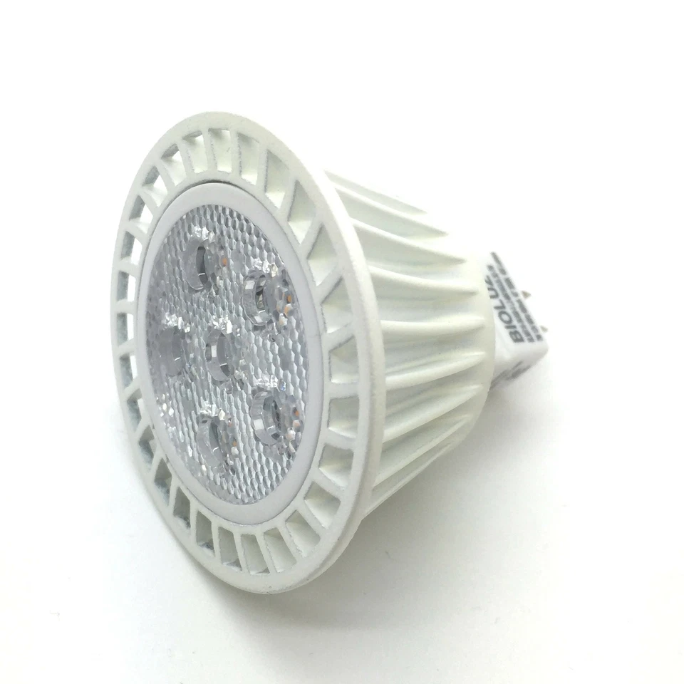 10 Pk Bioluz LED MR16 LED Bulb Dimmable 7 Watt 12V AC/DC 50W Halogen Replacement - Image 2 of 4