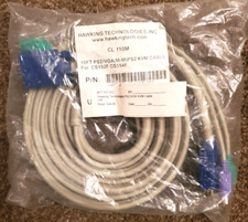 Brand New 10 Ft 3-in-1 KVM Switch Cable w/PS/2 Keyboard Mouse  VGA Male to Male