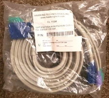 Brand New 10 Ft 3-in-1 KVM Switch Cable w/PS/2 Keyboard Mouse & VGA Male to Male