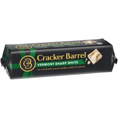2 packs Cracker Barrel Vermont Sharp White Cheddar 2x8oz (1.0 lb)