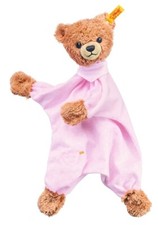 New Steiff Sleepwell Stuffed Plush Pink Teddy Bear Comforter Blankie Baby Gift