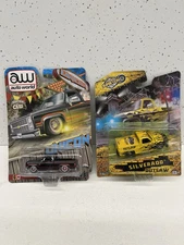 Maisto 2023 SuperCon Silverado 2021 Auto World Unicon Silverado Set of 2 “VHTF”