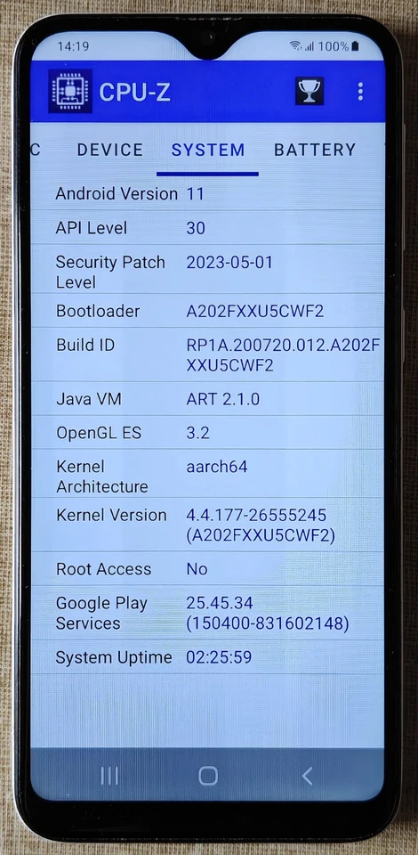 Smartphone Samsung Galaxy A20e Bianco Senza operatore Dual SIM - Immagine 3 di 4