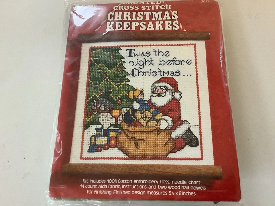 Vintage Vogart Christmas Keepsakes Counted Cross Stitch 3 Different Patterns - Image 3 of 4