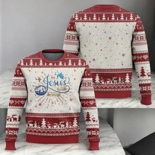 Jesus Is The Reason For The Season Ugly Christmas Sweater, Christian Xmas