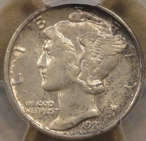 1927-D Mercury Dime PCGS Certified AU53 Very Underrated Date