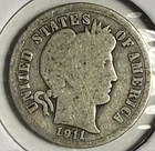 1911-P Barber Dime - (13-6)