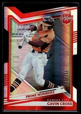 2022 Panini Elite Extra Edition #9 Gavin Cross Prime Numbers A Die Cut #/110