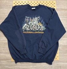 VTG Disney  s California Adventure  2002  Character Pullover Sweatshirt Size XL