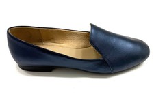 Naturalizer Emiline Women's Slip On Moccasin Loafer Blue Metallic 8.5/38.5