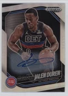 2024-25 Panini Prizm Black Silver Prizm Auto Jalen Duren #190