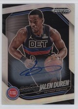 2024-25 Panini Prizm Black Silver Prizm Auto Jalen Duren #190