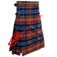 Scottish Handmade Traditional LGBT Pride Tartan Kilt For Men's Custom Size Kilts