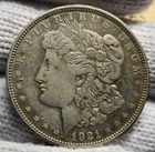 1921 D  MORGAN SILVER DOLLAR COIN SILVER VERY FINE