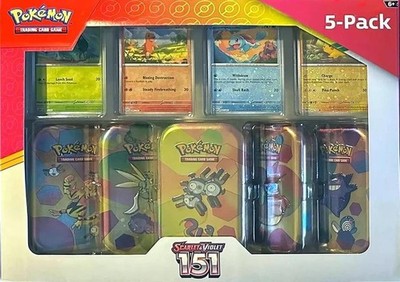 Pokémon Scarlet & Violet 151 Costco 5 Mini Tin Bundle