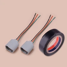 2pcs H13 9008 Headlight Wire Harness w/ Tape Fit For Ford F150 2004-2019