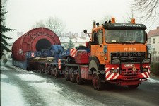 LKW Foto Titan Schwerlast Zugmaschine Deutschland orange Gebr. Krause V12 #n4hw