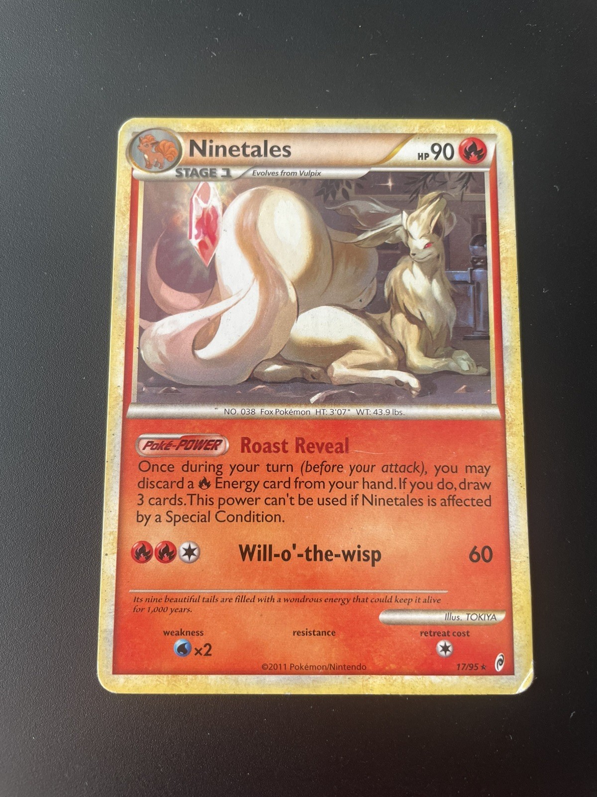 Ninetales Pokémon TCG Call of Legends 17/95 Set Near Mint Condition (2011)