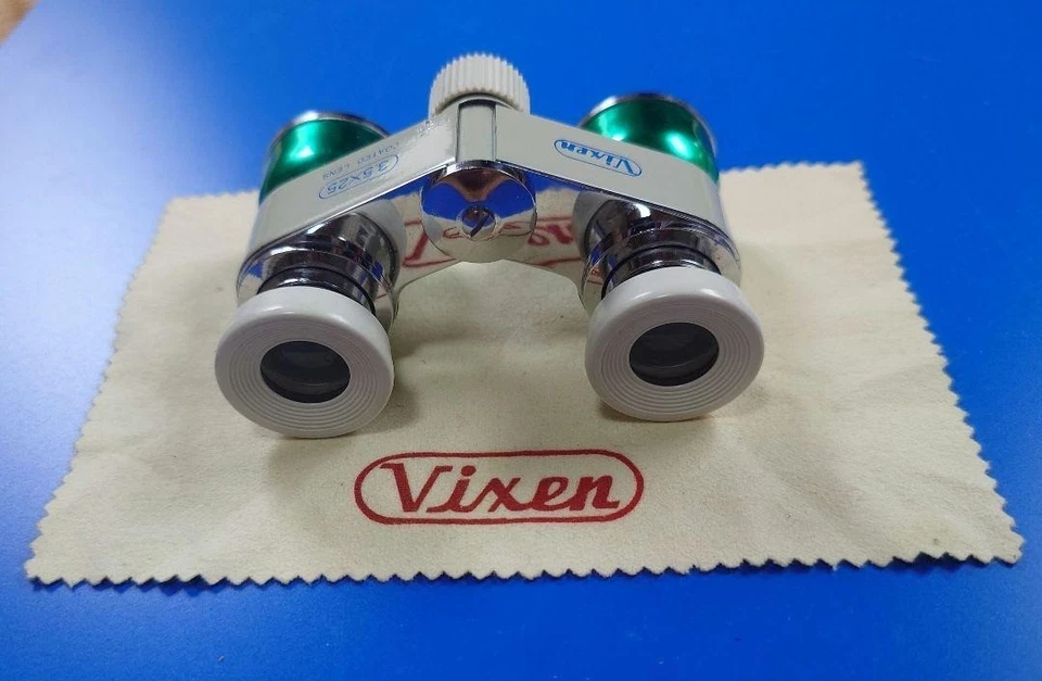 Vixen 3.5x25 Compact Vintage Binoculars Triple Tested Made in Japan with Case - Image 4 of 4