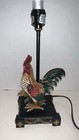 Vintage Ceramic Rooster Colorful French Country Lamp 14”H X 5”W — photo 1