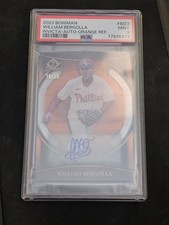 2023 Bowman William Bergolla Invicta Auto #/25 Phillies PSA 9