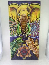 The Yellow Place Original Painting by Misiu on stretched canvas