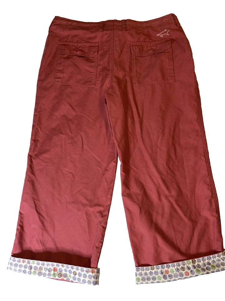 Horny Toad Womens Pink Cropped Capris Y2K Hiking Outdoor 10 - Image 4 of 4