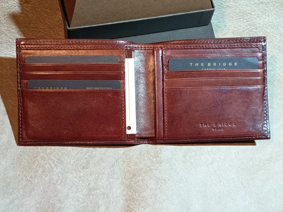 Portafoglio The Bridge In Pelle Ottime Condizioni Con Scatolo Originale. - Immagine 4 di 4