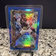 2025 Topps Holiday Blue Glitter Rookie Drew Romo #H114 Rockies Baseball