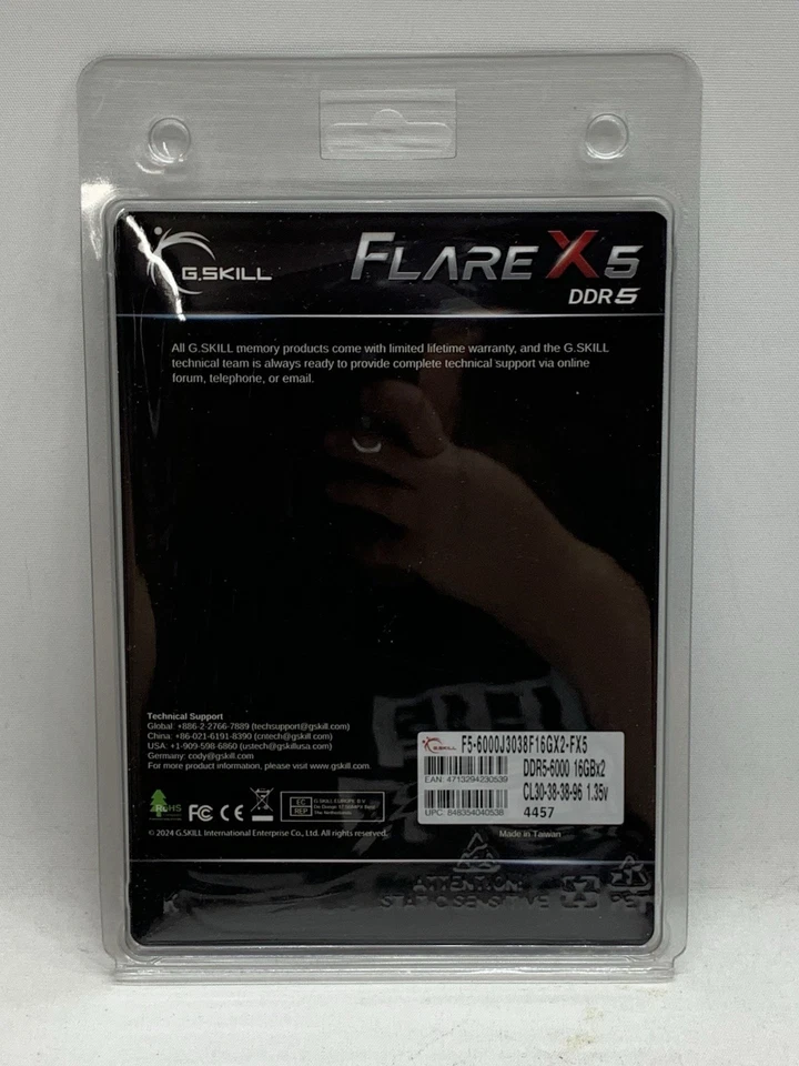 G.SKILL Flare X5 Series DDR5 RAM (AMD Expo) 32GB (2x16GB) 6000MT/s CL30-38-38-96 - Image 3 of 4