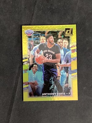 2017-18 Donruss #91 Anthony Davis Holo Yellow /25 New Orleans Pelicans