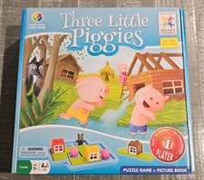 THREE LITTLE PIGGIES (Smart Games, 2014) Multi-Level Logic, Ages 3-8, NEW SEALED