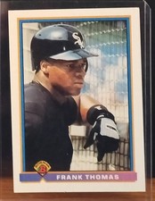 FRANK THOMAS BOWMAN TOPPS 1990 ROOKIE CARD 366
