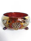 New Listing❤️VTG. FENTON RUBY RED GRAPE & CABLE CARNIVAL ART GLASS CANDY BOWL DISH 8"
