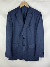 Giacca blazer uomo Ermenegildo Zegna Duo lana/seta/lino a quadri cappotto spo...
