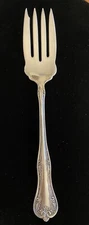 National Double Tested Silverplate Meat Serving Fork QUEEN ELIZABETH Pattern