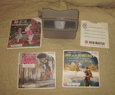 Vintage GAF View-Master Viewer and REELS B314 Jack Beanstaclk B376 Mary Poppins 